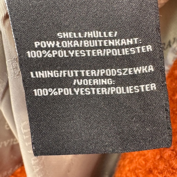 Gianni Feraud Femme Womens Orange Collared Pea Coat Double Breasted Jacket 6 US - Picture 12 of 14